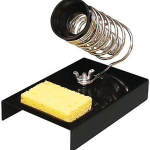 Electric Soldering Iron Stand Holder Station Metal Base with Welding Cleaning Sponge Pads