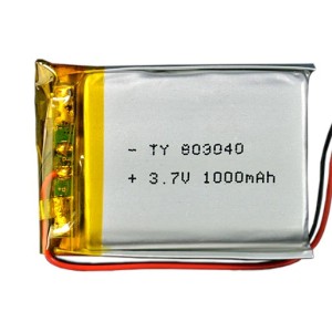 3.7V 1000mAh Lithium-Ion Polymer (LiPo) Battery with Protection Circuit & JST SH Connector
