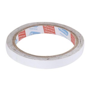 Hunter Double-Sided Tape – 0.5 Inch (White) 1 pcs