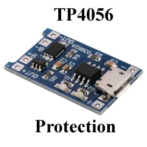 TP4056 Lithium Battery Charging Board Module – 1A Micro USB
